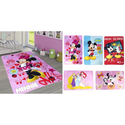 Tappeti Per Cameretta Bambini Dei Personaggi Disney 120x80cm 